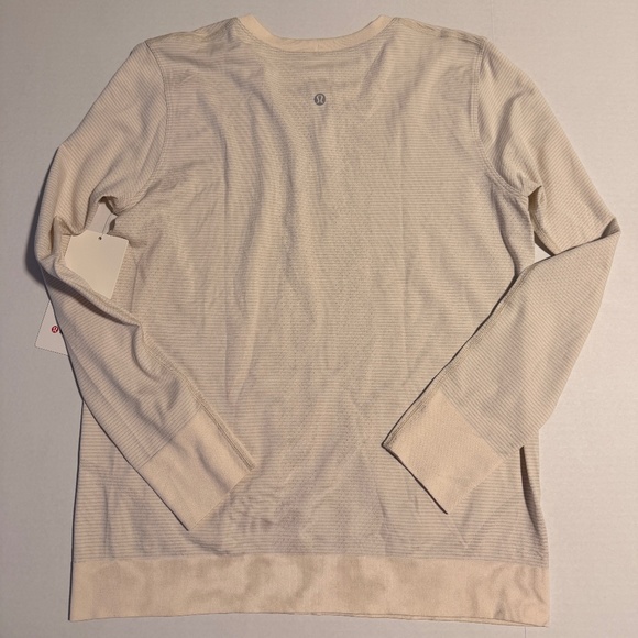 NWT Lululemon Swiftly Relaxed Long-Sleeve Shirt *Hip Length Light Ivory Size 8 - Picture 5 of 6